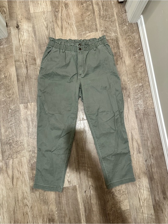 Universal Thread Pants - Universal Thread Olive Green Elastic-Waist Chinos